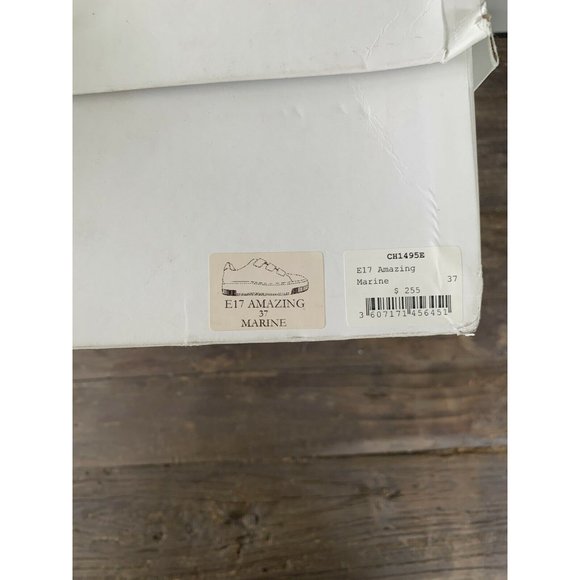 Sandro Paris Blue Suede Leather Low Top Sneakers - Picture 7 of 7